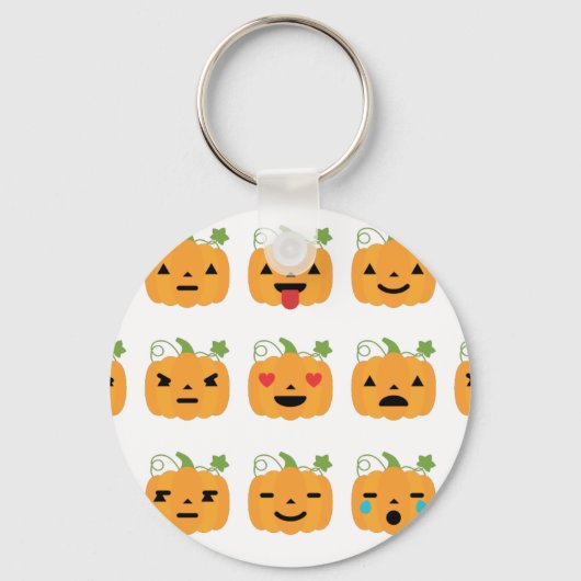 Kürbis-Emojis Schlüsselanhänger (Vorderseite)