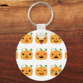 Kürbis-Emojis Schlüsselanhänger (Vorderseite)