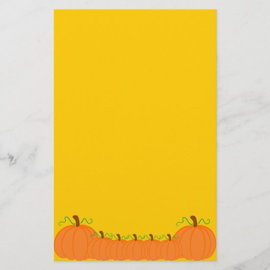 Kürbis-Ernte Briefpapier (Vorderseite)