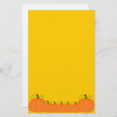 Kürbis-Ernte Briefpapier (Vorne/Hinten)