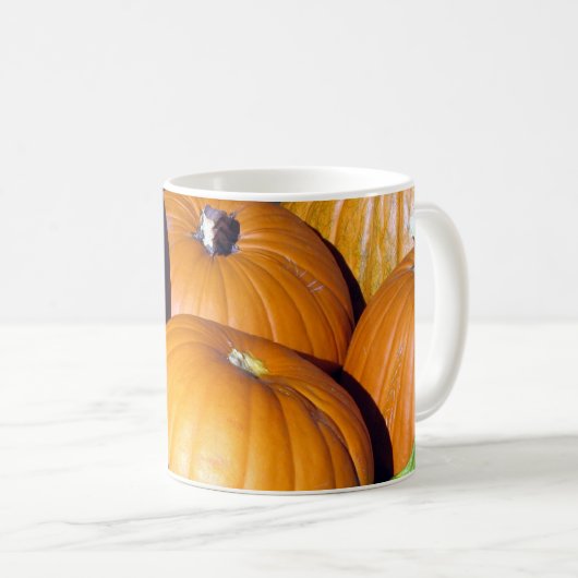 Kürbis-Ernte Kaffeetasse (VorderseiteRechts)
