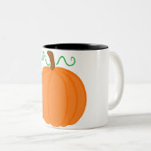 Kürbis-Ernte Zweifarbige Tasse (VorderseiteRechts)