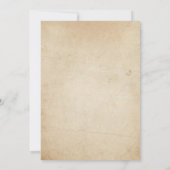 Kürbis-Fall-Baby-Duschen-Einladungs-rustikales Einladung (Rückseite)