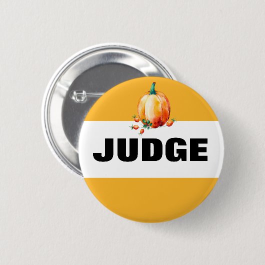 Kürbis-Fall-Ernte-angemessener Richter Button (Vorne & Hinten)