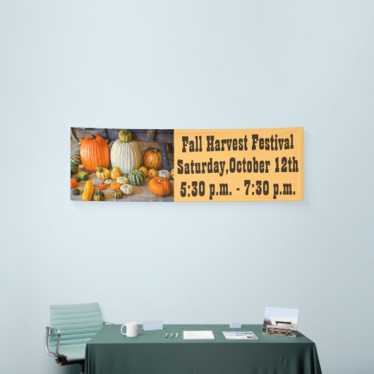 Kürbis-Fall-Ernte-Festival-Fahne Banner (Messeveranstaltung)