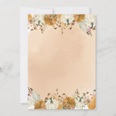 Kürbis Fall Liebe Fall Blumenkohl Brautparty Einladung (Rückseite)