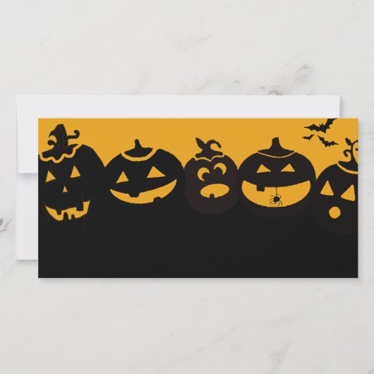 Kürbis Feiertagskarte (Vorderseite)