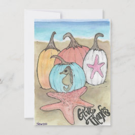 Kürbis Feiertagskarte