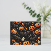 Kürbis Feiertagspostkarte (Stehend Vorderseite)