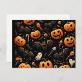 Kürbis Feiertagspostkarte (Vorne/Hinten)