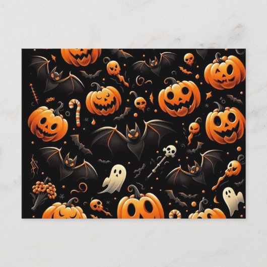 Kürbis Feiertagspostkarte (Vorderseite)