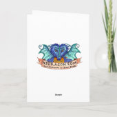 Kürbis-Feuer-Drachekarte Karte (Rückseite)