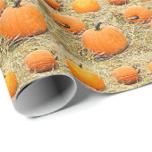 Kürbis-Flecken Geschenkpapier (Rolleneckpunkt)