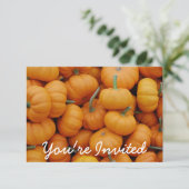 Kürbis-Flecken-Halloween-Party-Einladungen Einladung (Stehend Vorderseite)