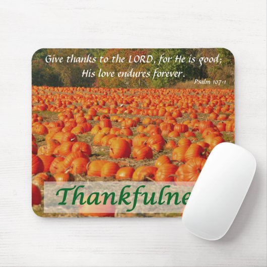 Kürbis-Flecken - Thankfulness Mousepad (Mit Mouse)