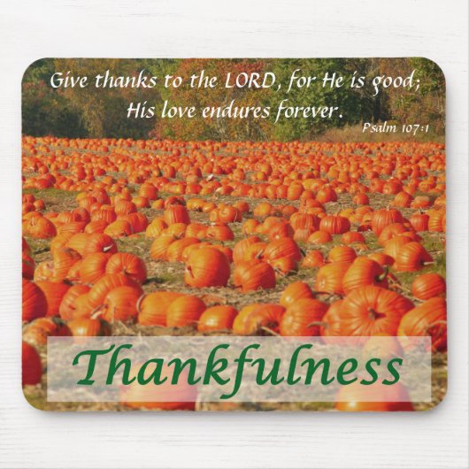 Kürbis-Flecken - Thankfulness Mousepad (Vorne)
