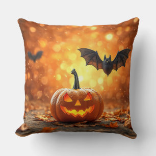 🎃🧡 Kürbis-Fledermaus Gruselige Gemütliche Hallow Kissen