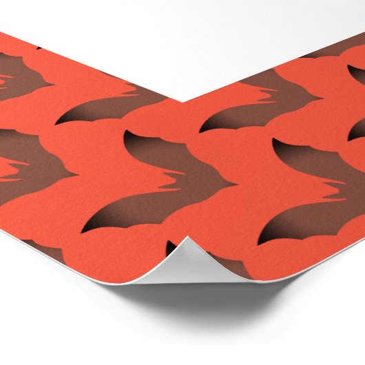 Kürbis & Fledermäuse, Halloween Willkommen Poster (Ecke)