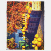 Kürbis Fleecedecke (Vorderseite)