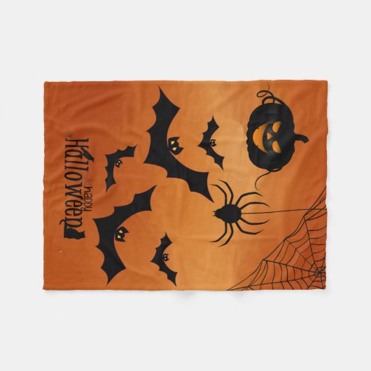 Kürbis Fleecedecke (Vorderseite (Horizontal))