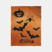 Kürbis Fleecedecke (Vorderseite)