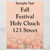 Kürbis Flyer (Vorne)