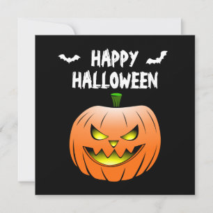 Kürbis Frohe Halloween Karte