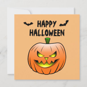 Kürbis Frohes Halloween Karte
