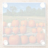 Kürbis für den Untersetzer aus Glas (Rückseite)