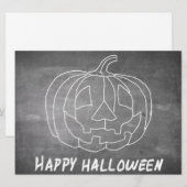 Kürbis für Halloween 1-Chalkboard-Look (Vorne/Hinten)