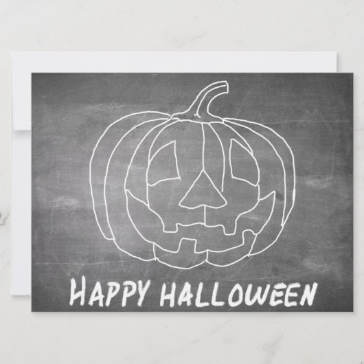 Kürbis für Halloween 1-Chalkboard-Look (Vorderseite)