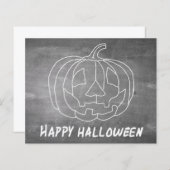Kürbis für Halloween 1-Chalkboard-Look (Vorne/Hinten)