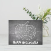 Kürbis für Halloween 1-Chalkboard-Look (Stehend Vorderseite)