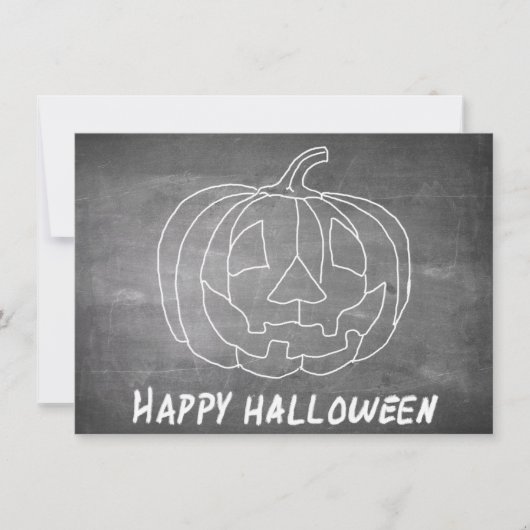 Kürbis für Halloween 1-Chalkboard-Look (Vorderseite)
