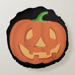 Kürbis für Halloween 1 Rundes Kissen