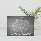 Kürbis für Halloween-3-Chalkboard-Look (Stehend Vorderseite)