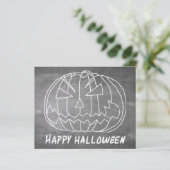 Kürbis für Halloween-5-Chalkboard-Look (Stehend Vorderseite)