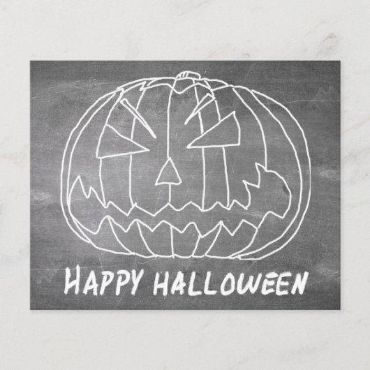 Kürbis für Halloween-5-Chalkboard-Look (Vorderseite)