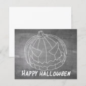 Kürbis für Halloween-6-Chalkboard-Look (Vorne/Hinten)