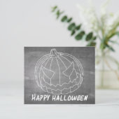 Kürbis für Halloween-6-Chalkboard-Look (Stehend Vorderseite)