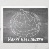 Kürbis für Halloween-6-Chalkboard-Look (Vorne/Hinten)
