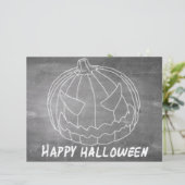 Kürbis für Halloween-6-Chalkboard-Look (Stehend Vorderseite)