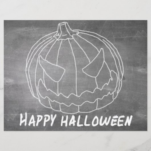 Kürbis für Halloween-6-Chalkboard-Look (Vorderseite)