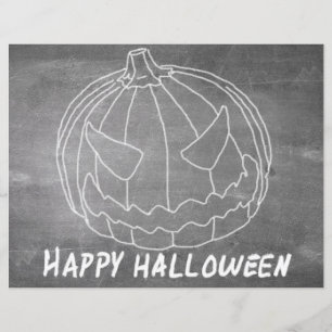 Kürbis für Halloween-6-Chalkboard-Look