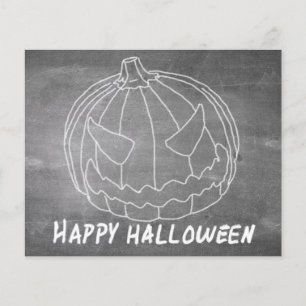 Kürbis für Halloween 6 Kreidetafel-Look