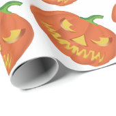 Kürbis für Halloween Geschenkpapier (Rolleneckpunkt)