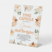 Kürbis Geburtstag Zeitkapsel 8x10 Schild (Vorderseite)