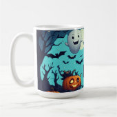 Kürbis gefüllte Halloween-Nachtszene 🌕 Kaffeetasse (Links)