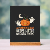Kürbis-Geist-Halloween-Zitat-Design_1 Acrylschild (Neutral)