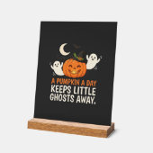 Kürbis-Geist-Halloween-Zitat-Design_1 Acrylschild (Winkel)